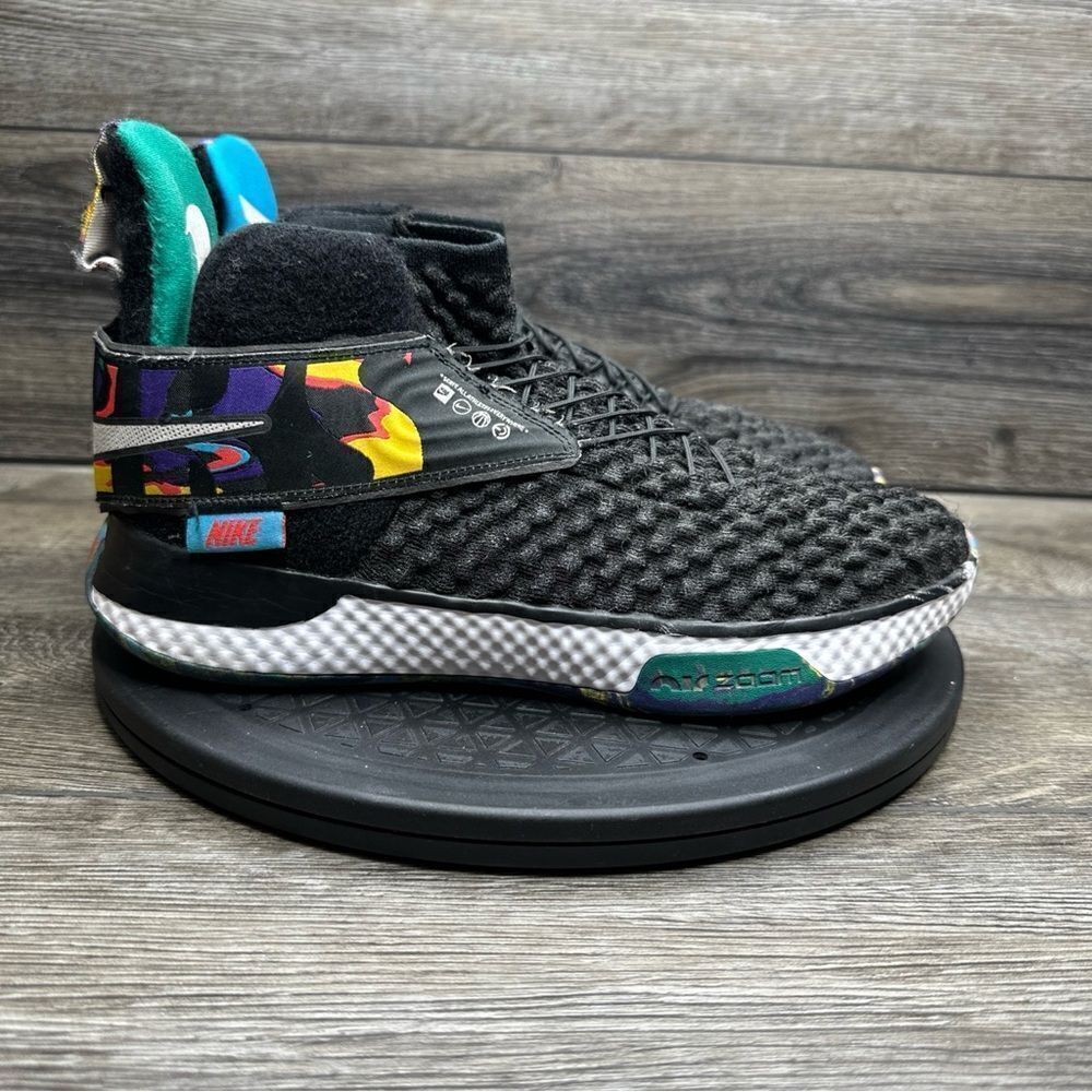 Nike Air Zoom Universe Flyease Men's Size 8 Black Multicolor Shoes Sneakers